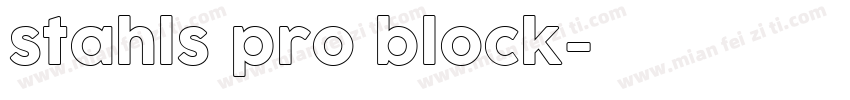 stahls pro block字体转换